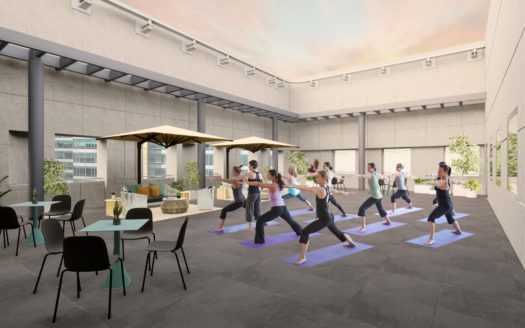 wellness and yoga at a coworking space