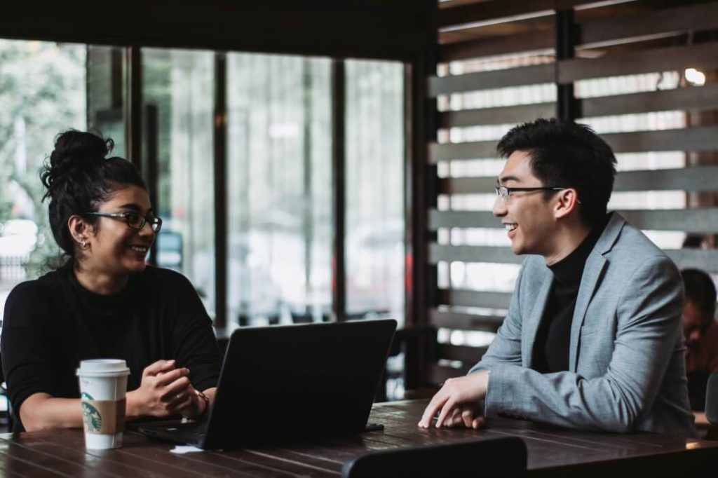 young entrepreneurs at a coworking space